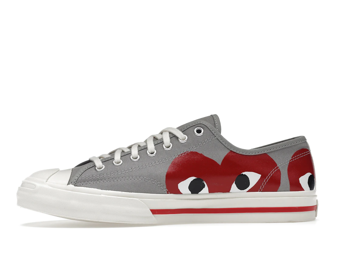 Converse Jack Purcell Comme des Garcons PLAY Grey Red