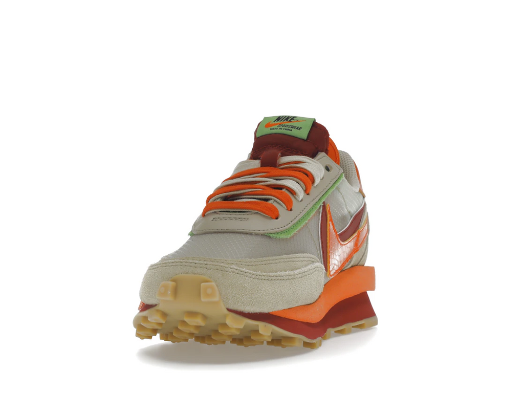Nike LD Waffle sacai CLOT Kiss of Death Net Orange Blaze
