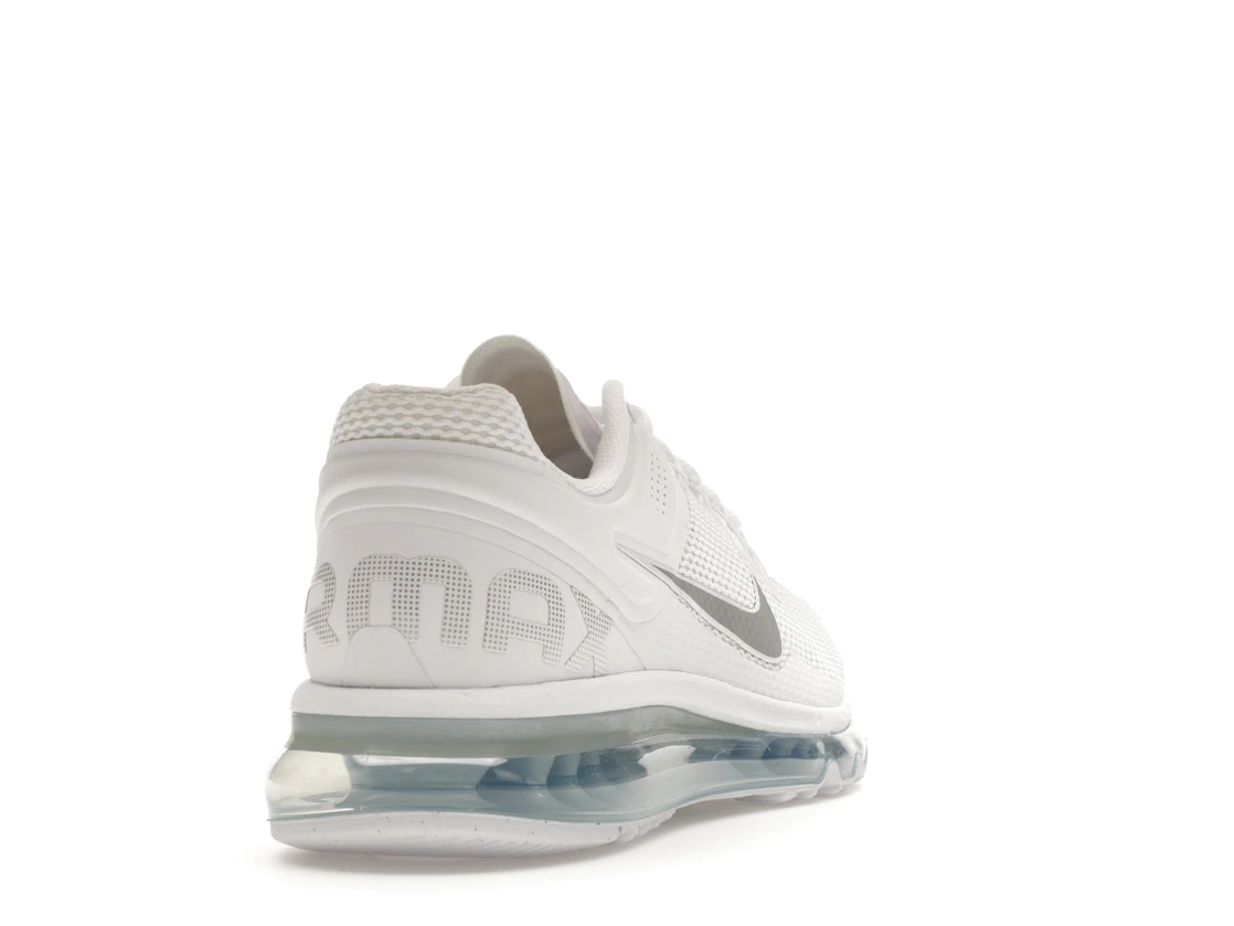 Nike Air Max 2013 White Metallic Slver