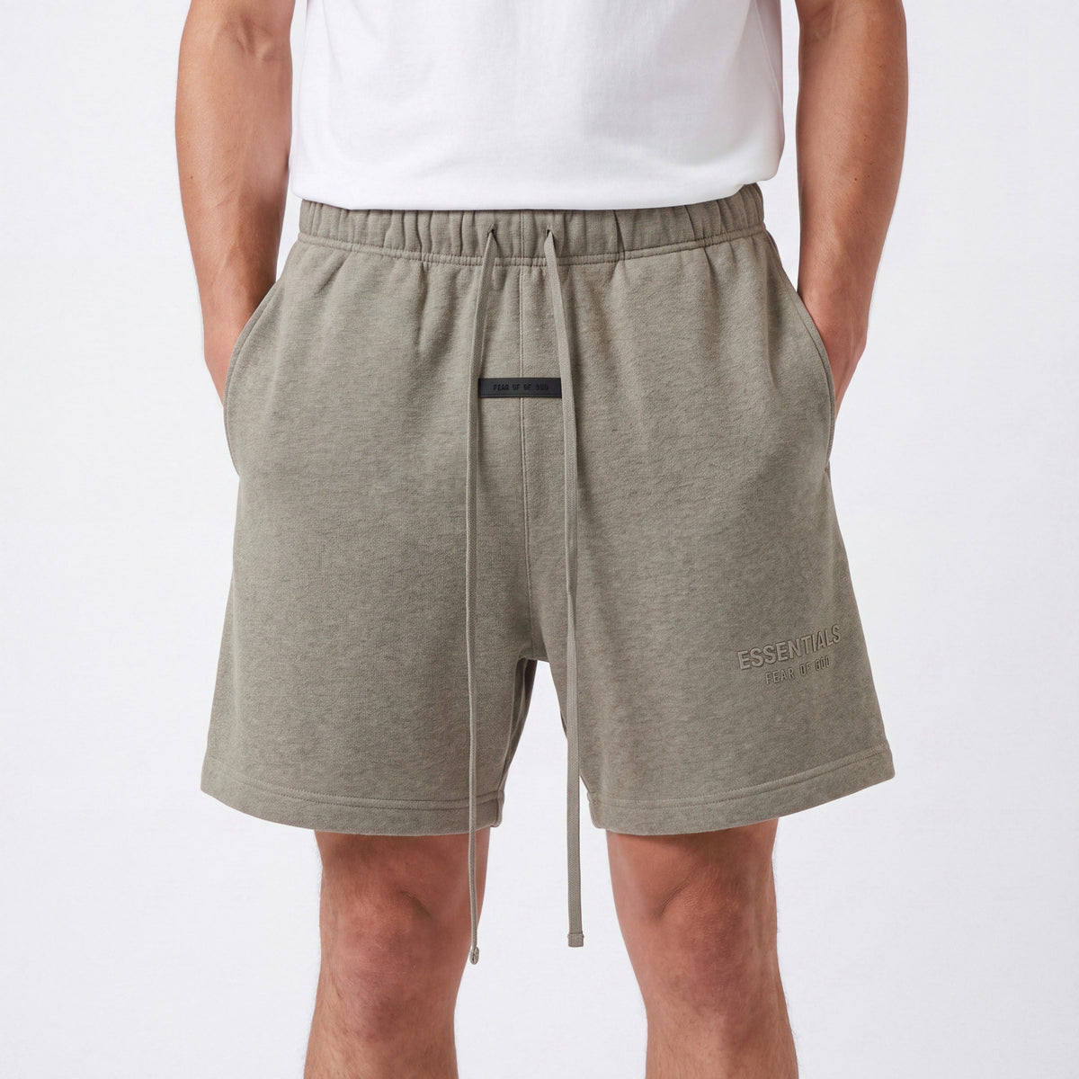 šortky Fear of God Essentials S25 Shorts Glossy Homestead Heather 160SP252003F ADONIO