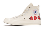Converse Chuck Taylor All Star 70 Hi Comme des Garcons PLAY Multi-Heart White