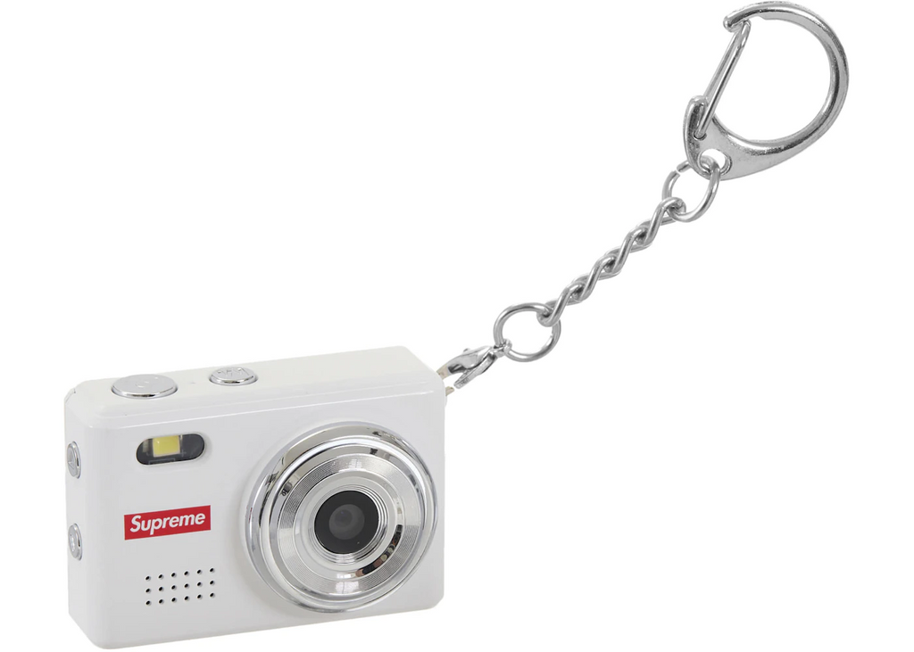 Supreme Digital Camera Keychain White