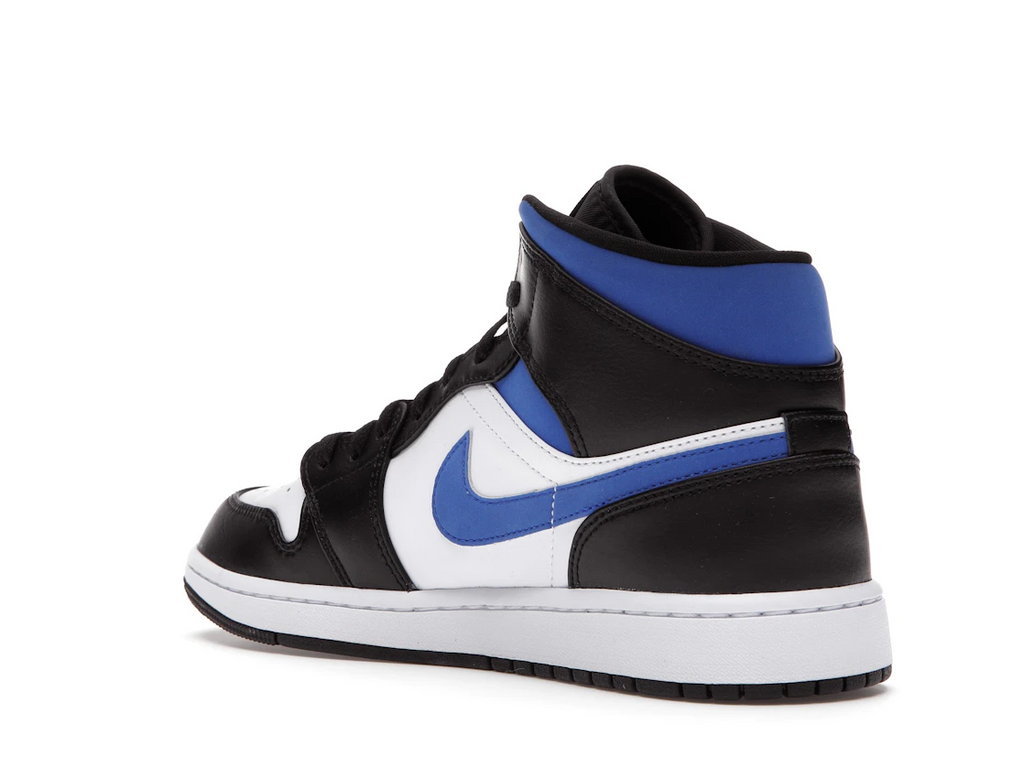 Jordan 1 Mid White Black Racer Blue