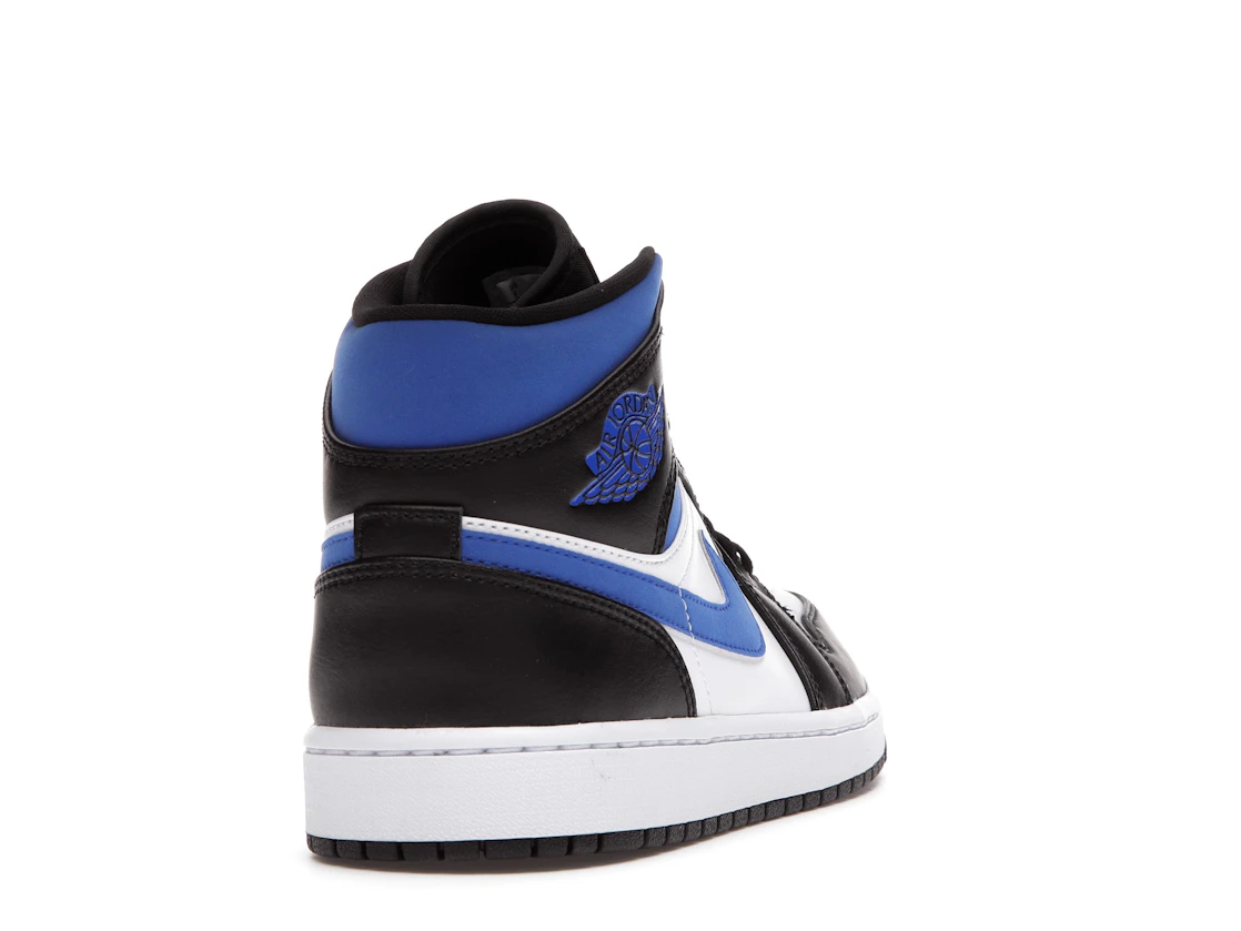 Jordan 1 Mid White Black Racer Blue