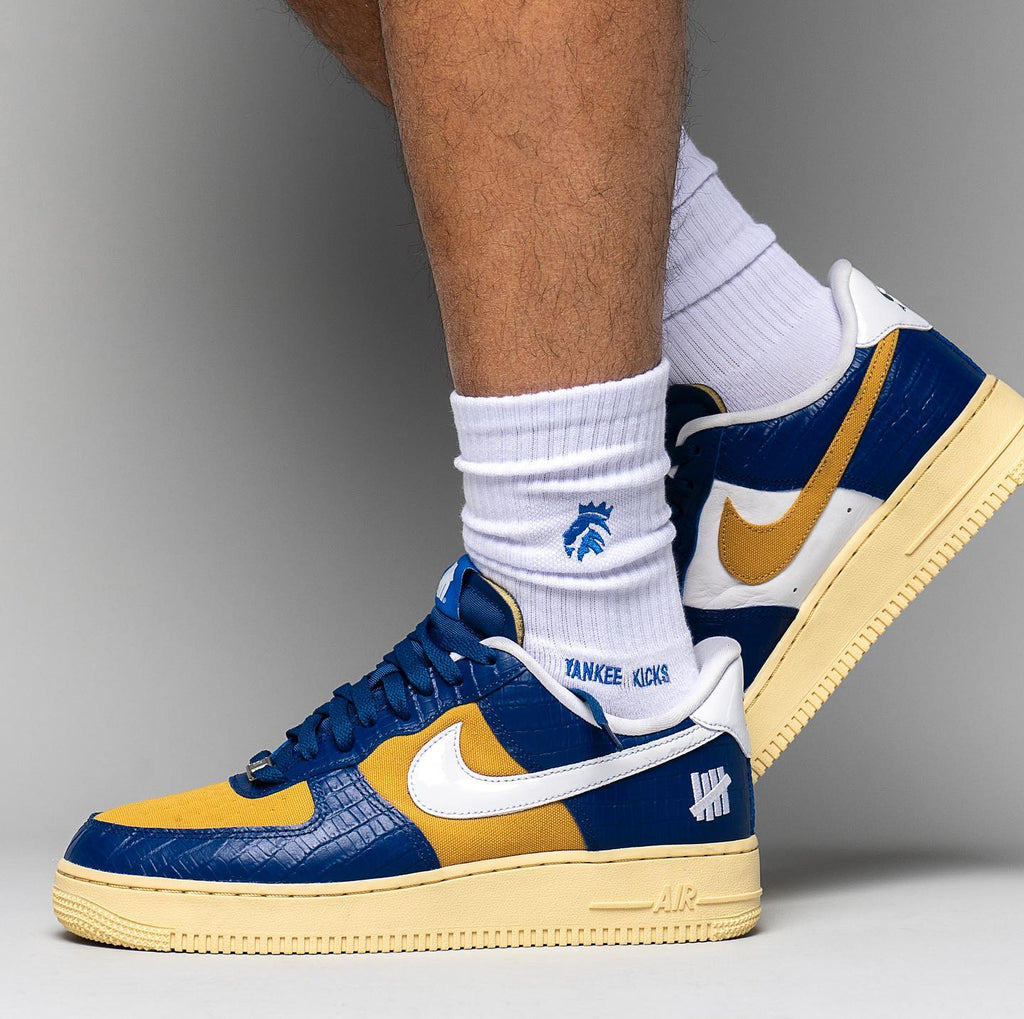 Nike Air Force 1 Low SP Undefeated 5 On It Blue Yellow Croc