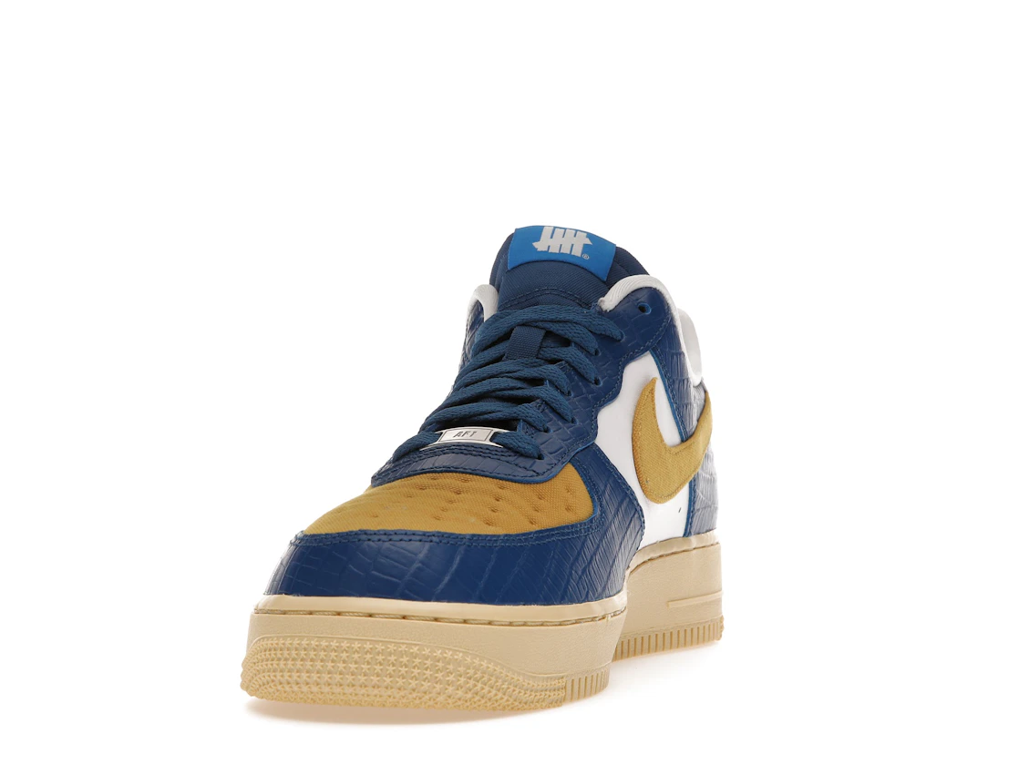 Nike Air Force 1 Low SP Undefeated 5 On It Blue Yellow Croc