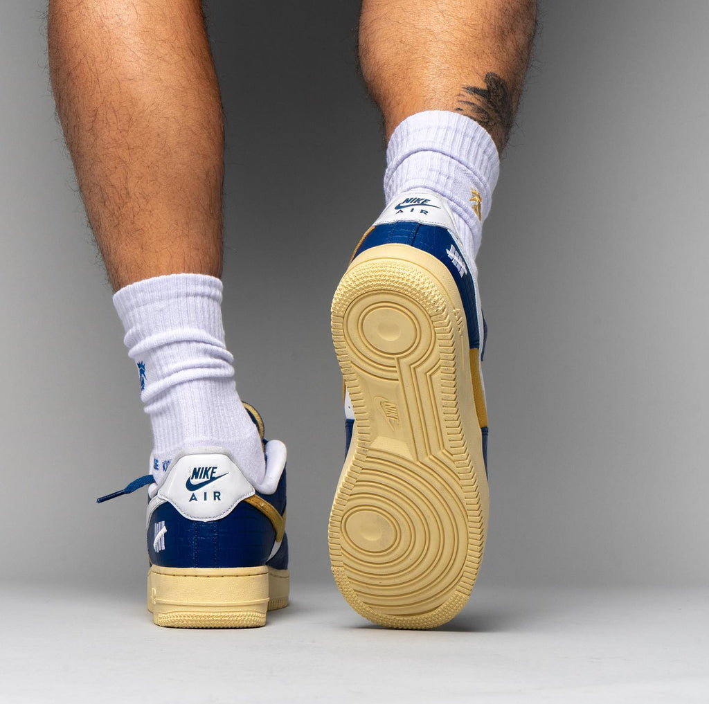 Nike Air Force 1 Low SP Undefeated 5 On It Blue Yellow Croc