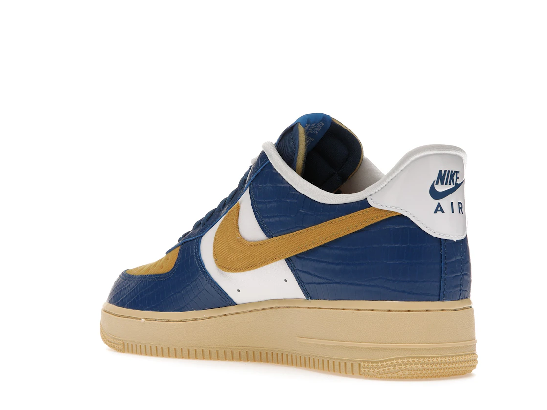 Nike Air Force 1 Low SP Undefeated 5 On It Blue Yellow Croc
