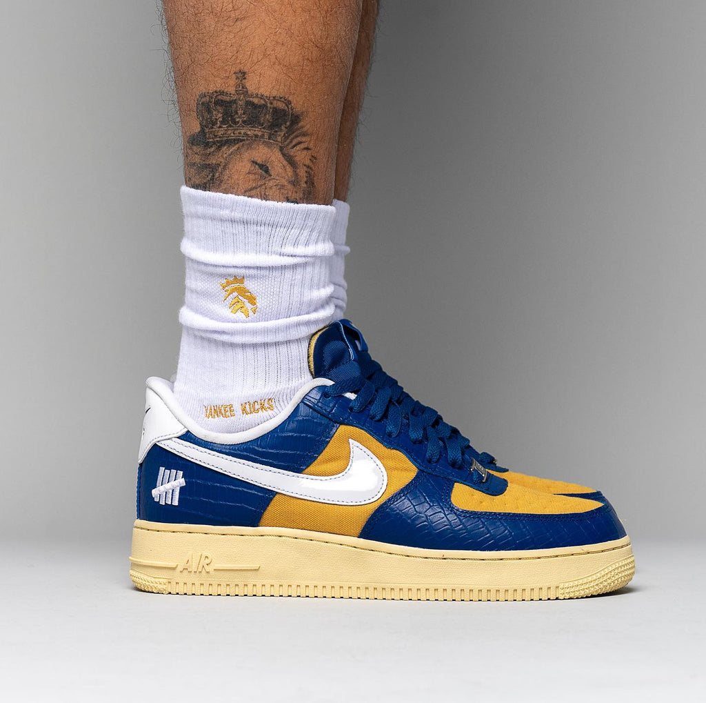Nike Air Force 1 Low SP Undefeated 5 On It Blue Yellow Croc