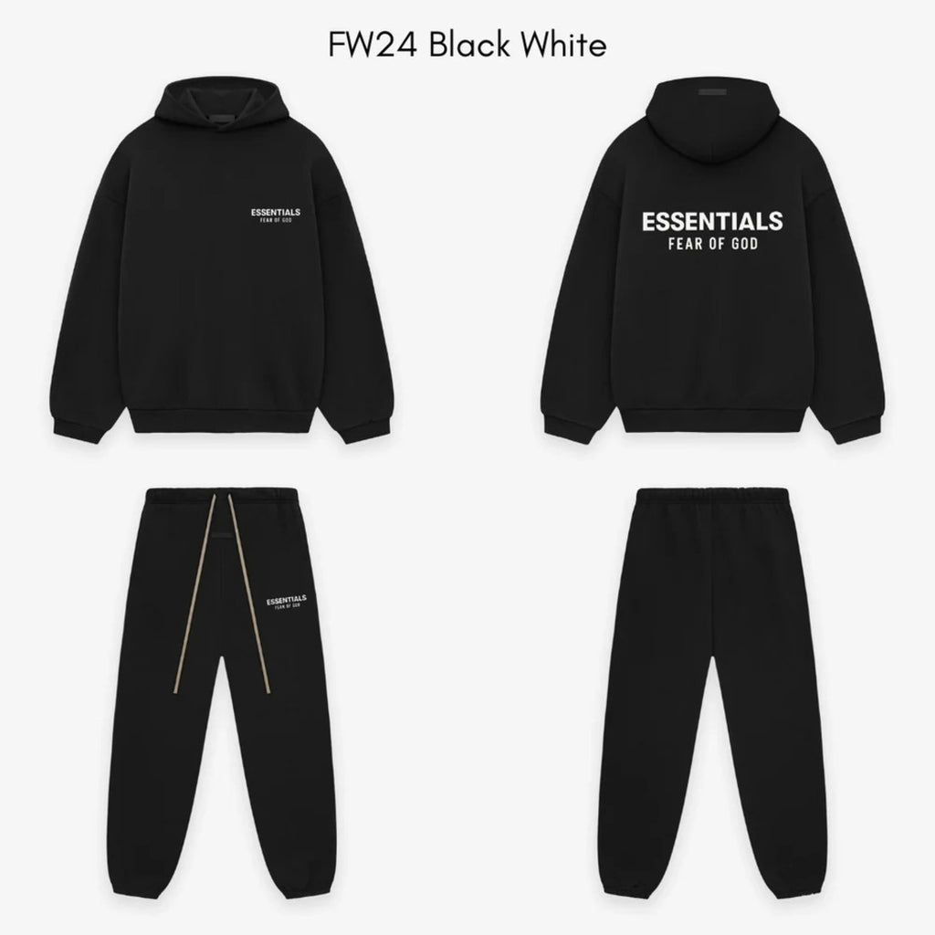 Fear of God Essentials FW24 Black White - Celý set