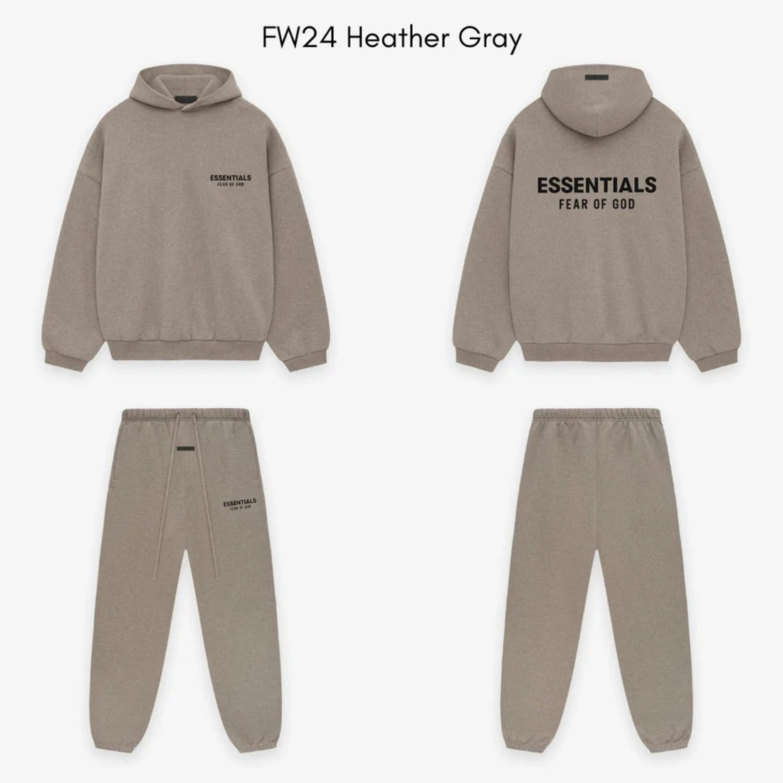 Fear of God Essentials FW24 Heather Grey - Celý set