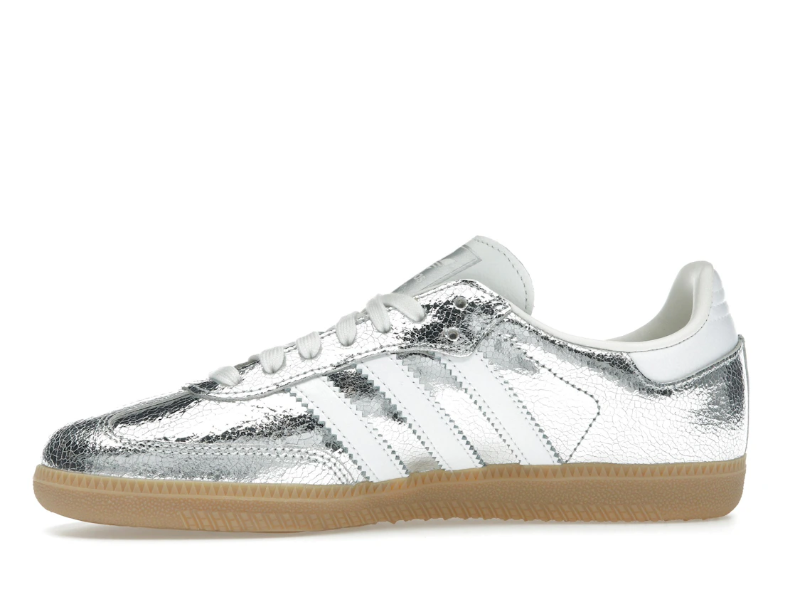 adidas Samba OG Silver Metallic Cracked Leather (W)