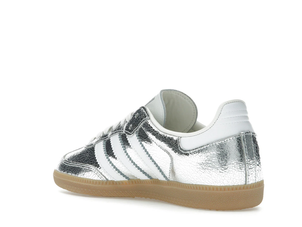 adidas Samba OG Silver Metallic Cracked Leather (W)