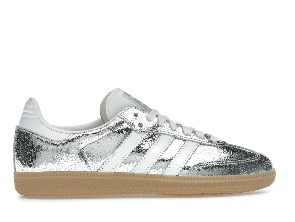 adidas Samba OG Silver Metallic Cracked Leather (W)