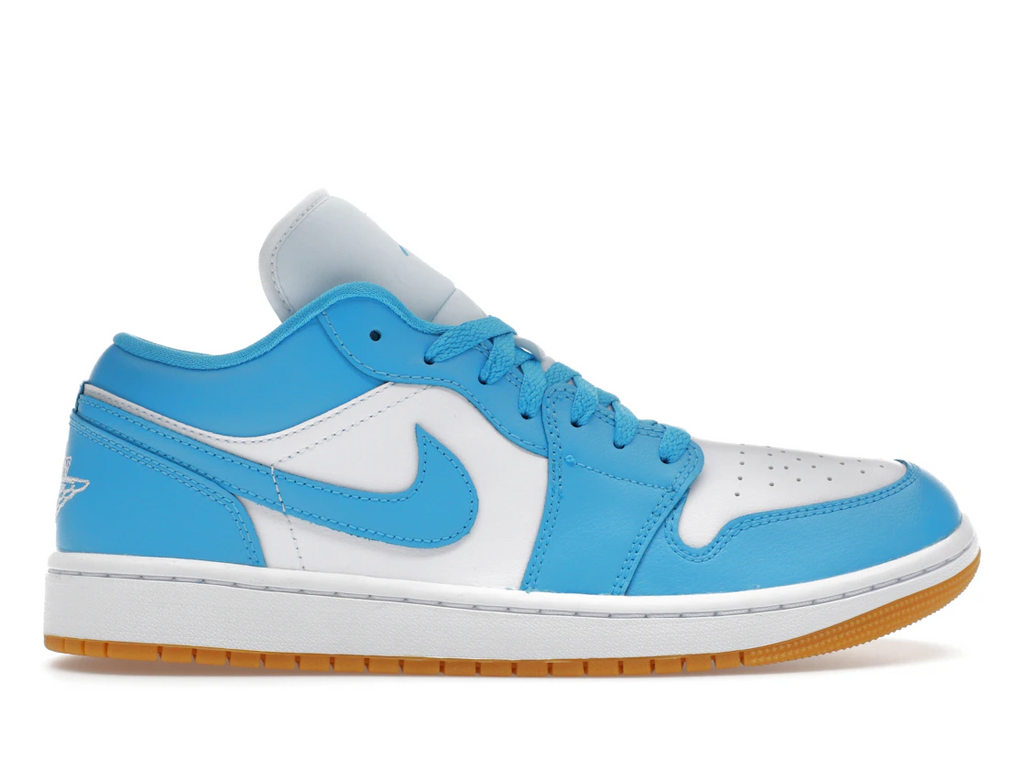 Jordan 1 Low White Gum Light Brown Dark Powder Blue (W)