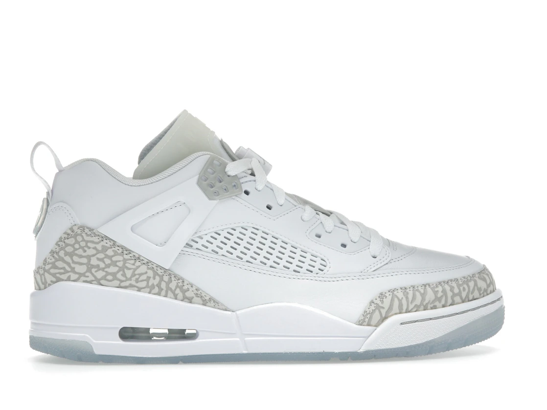 Jordan Spizike Low White Metallic Silver Barely Blue Neutral Grey