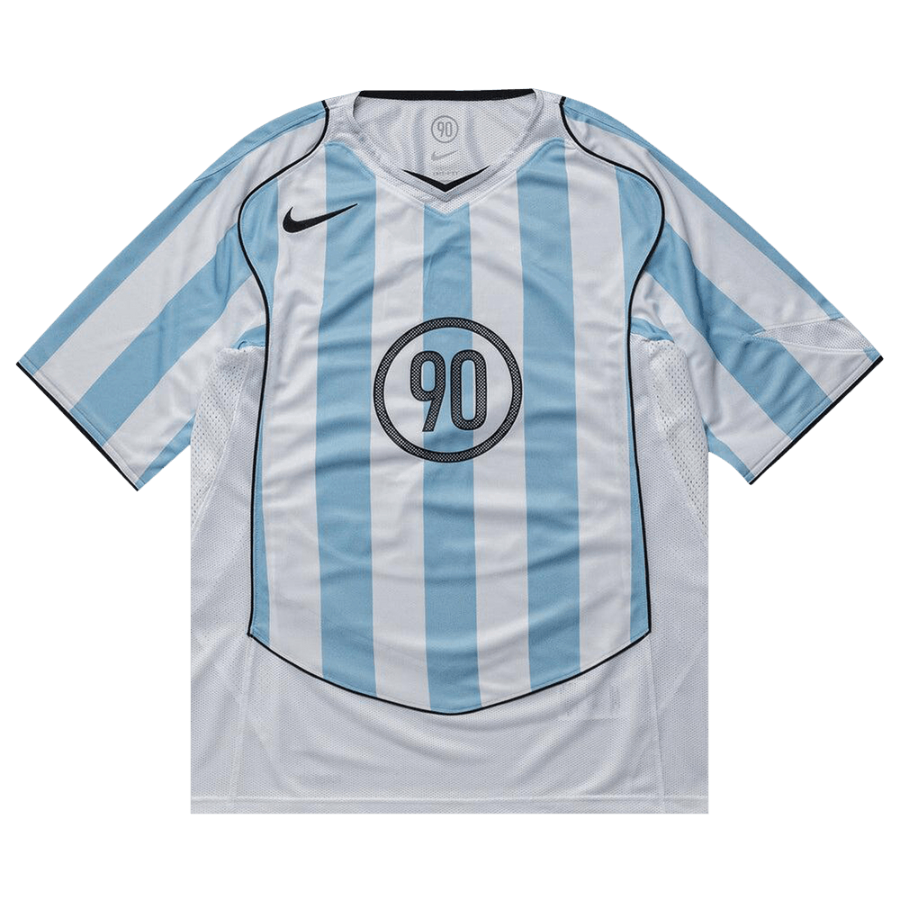 Nike T90 Dri-Fit Soccer Jersey 'Psychic Blue/White/Black/Black'