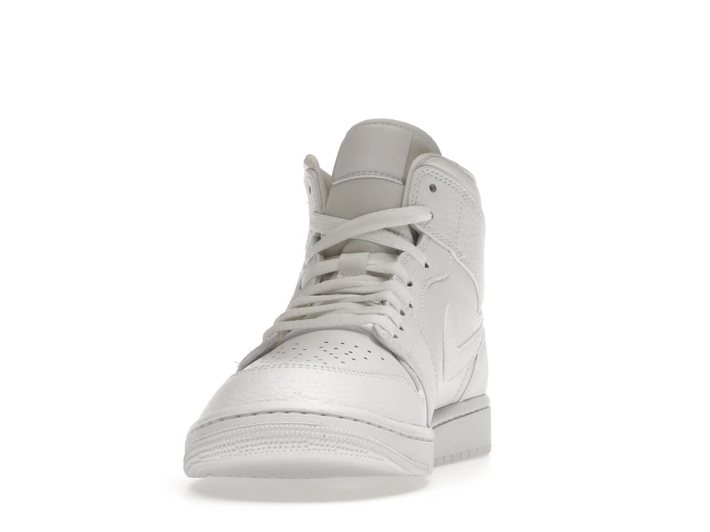 Air Jordan 1 Mid Triple White (2022)