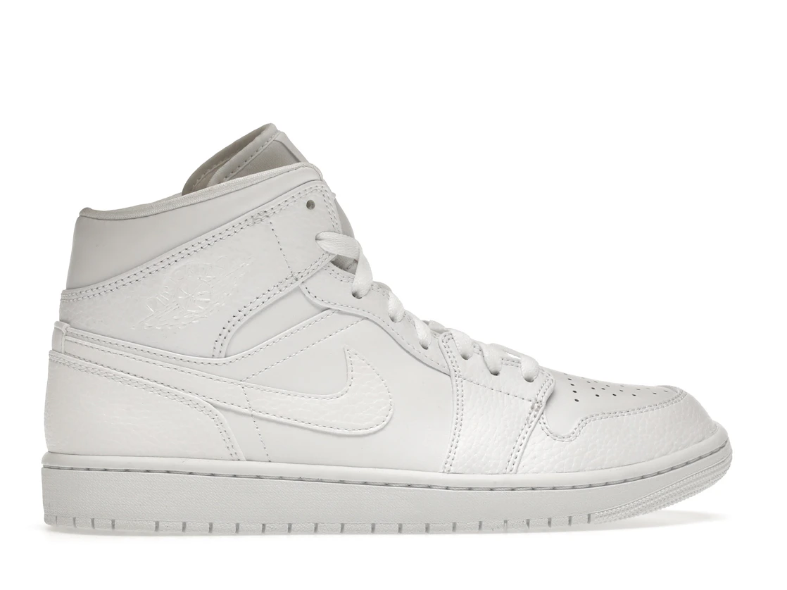 Air Jordan 1 Mid Triple White (2022)