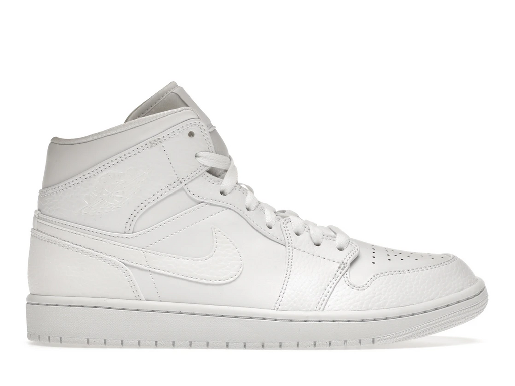Air Jordan 1 Mid Triple White (2022)