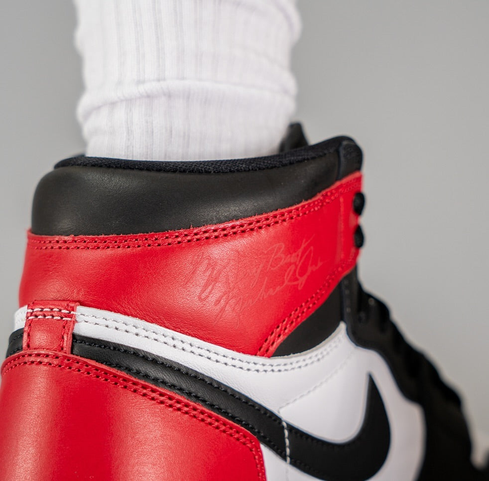 Jordan 1 Retro High OG Black Toe Reimagined