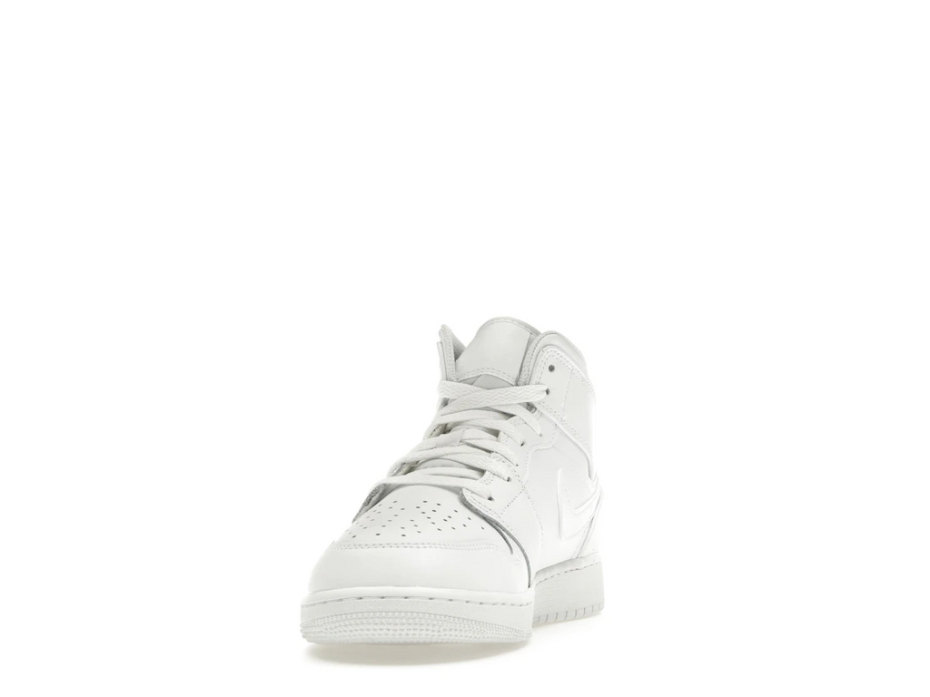Jordan 1 Mid Triple White (2023) (GS)
