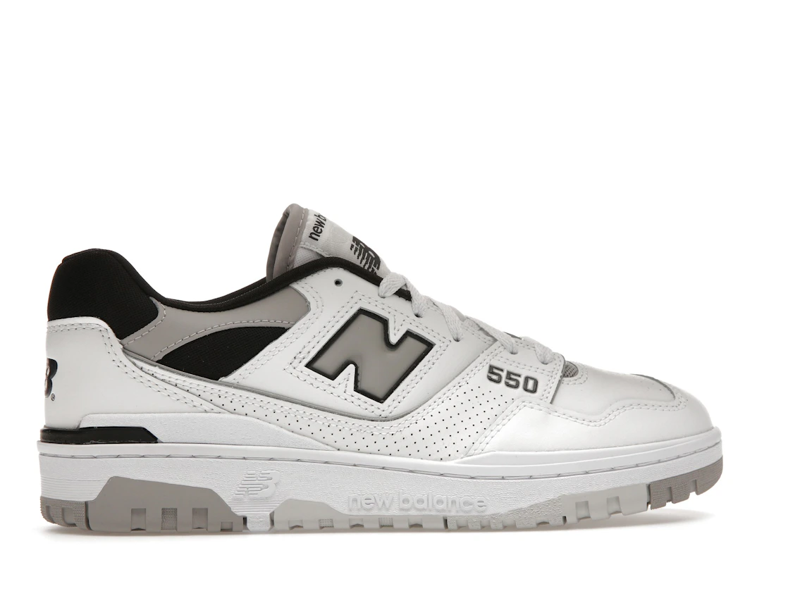 New Balance 550 White Concrete Black