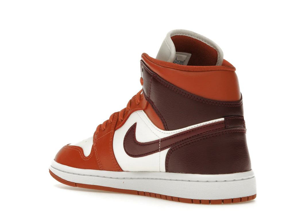 Jordan 1 Mid Dusty Peach Night Maroon (W)