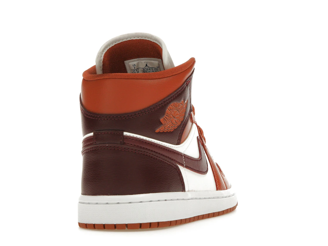 Jordan 1 Mid Dusty Peach Night Maroon (W)