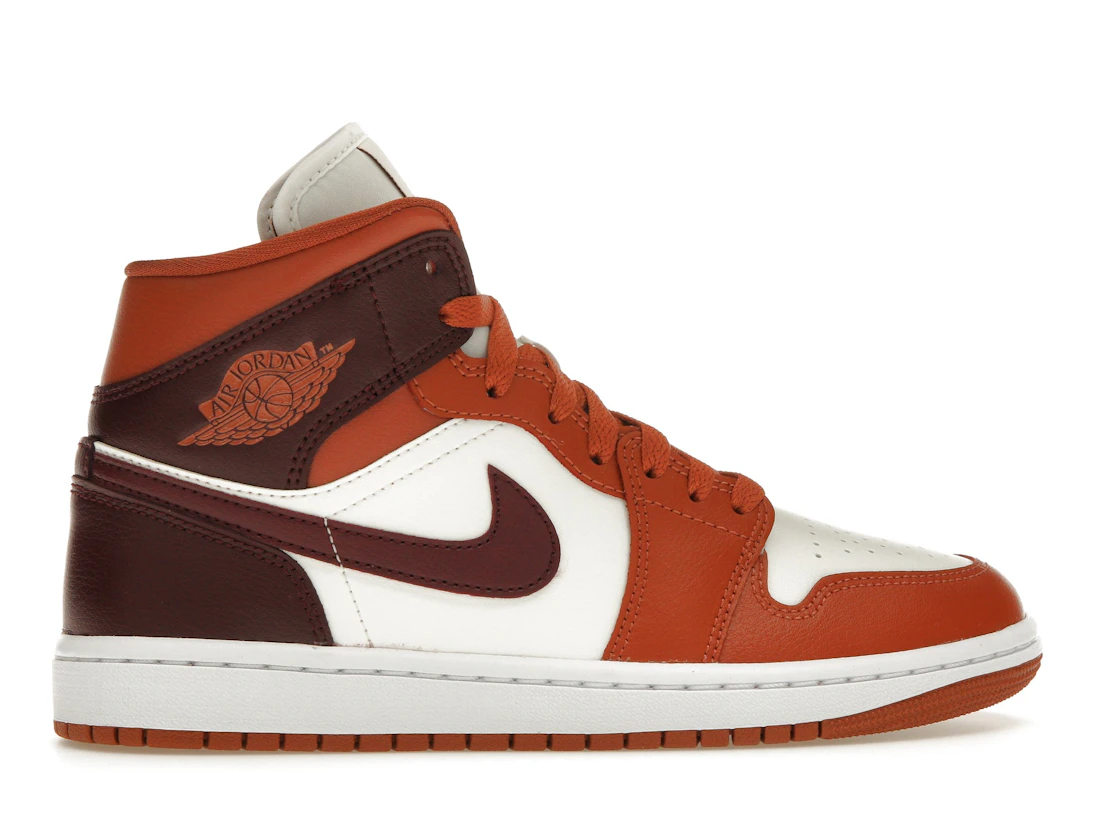 Jordan 1 Mid Dusty Peach Night Maroon (W)