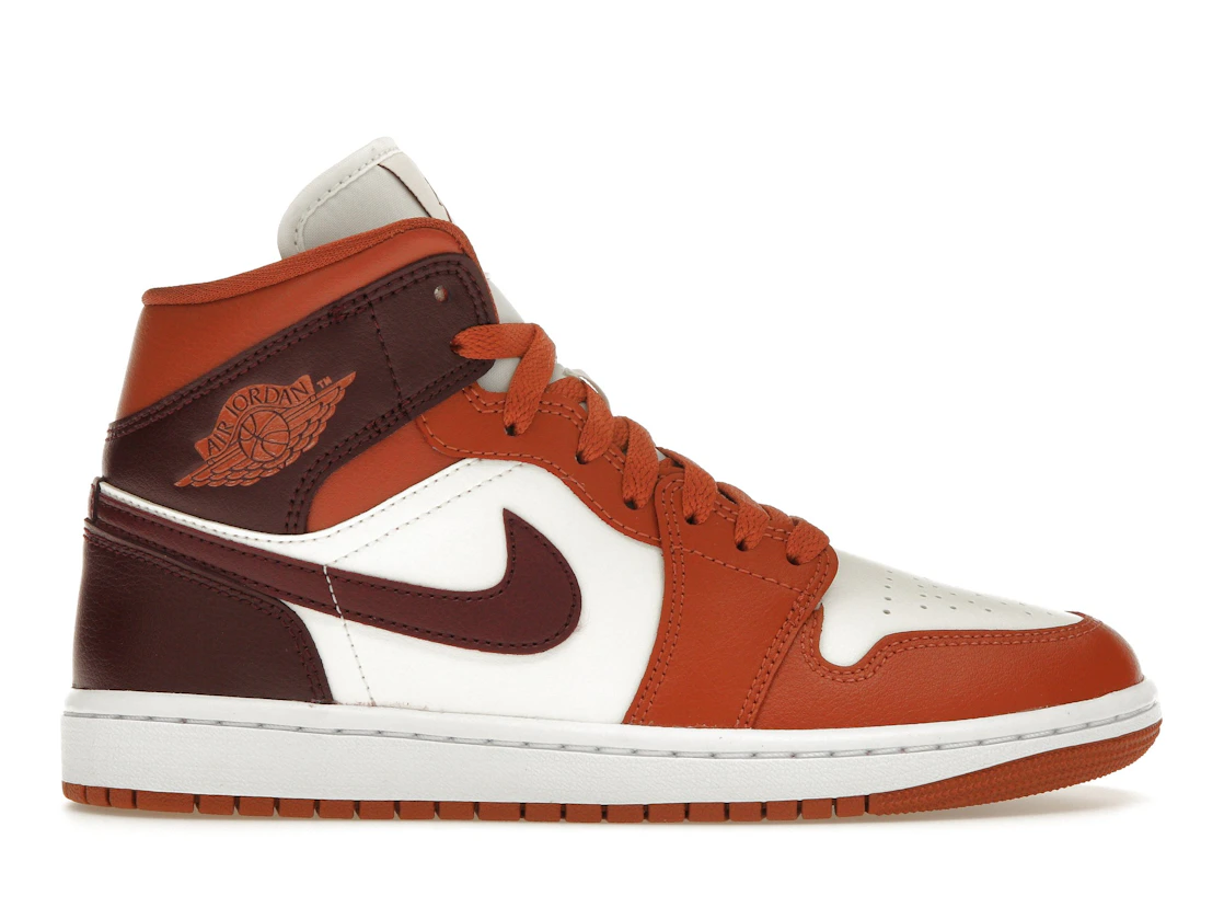 Jordan 1 Mid Dusty Peach Night Maroon (W)