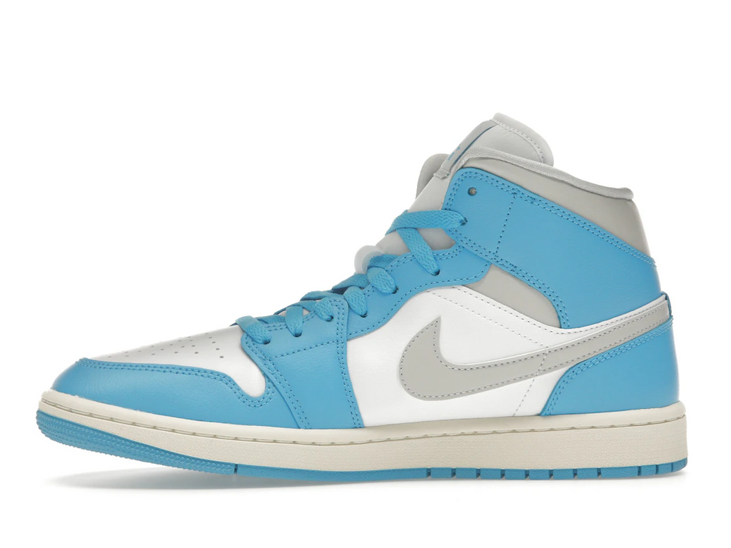 Jordan 1 Mid Dark Powder Blue White Sail Neutral Grey (W)
