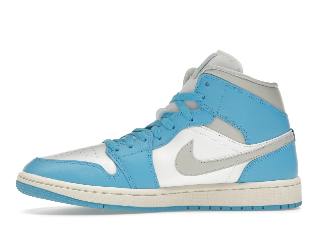 Jordan 1 Mid Dark Powder Blue White Sail Neutral Grey (W)