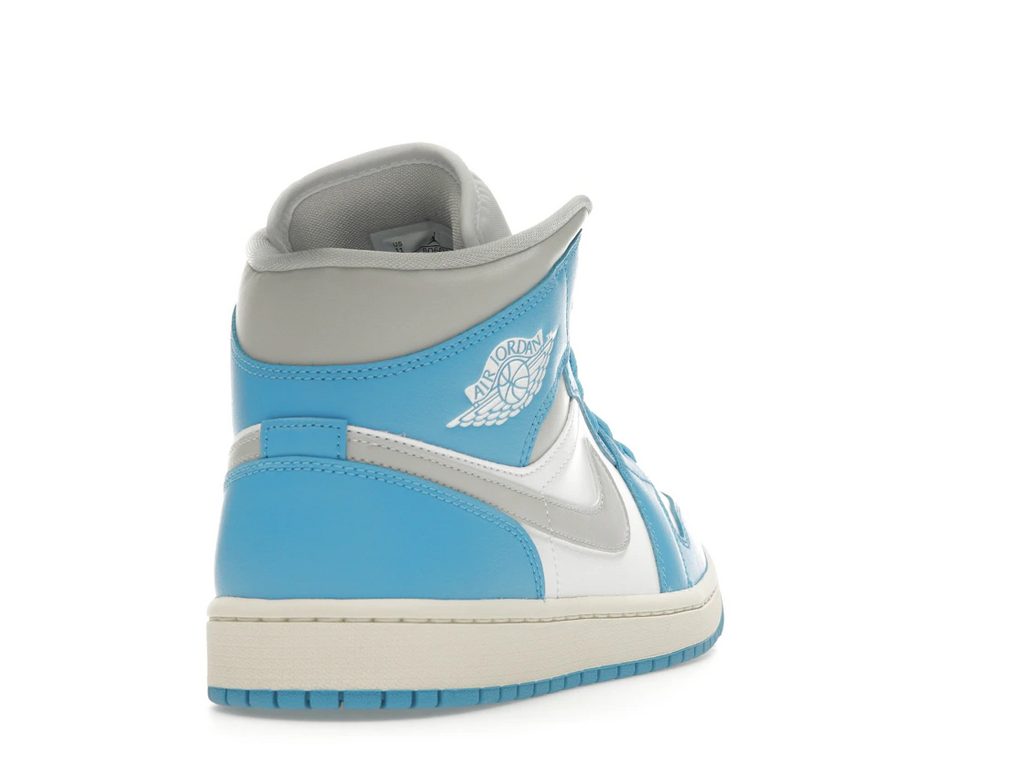 Jordan 1 Mid Dark Powder Blue White Sail Neutral Grey (W)