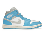 Jordan 1 Mid Dark Powder Blue White Sail Neutral Grey (W)