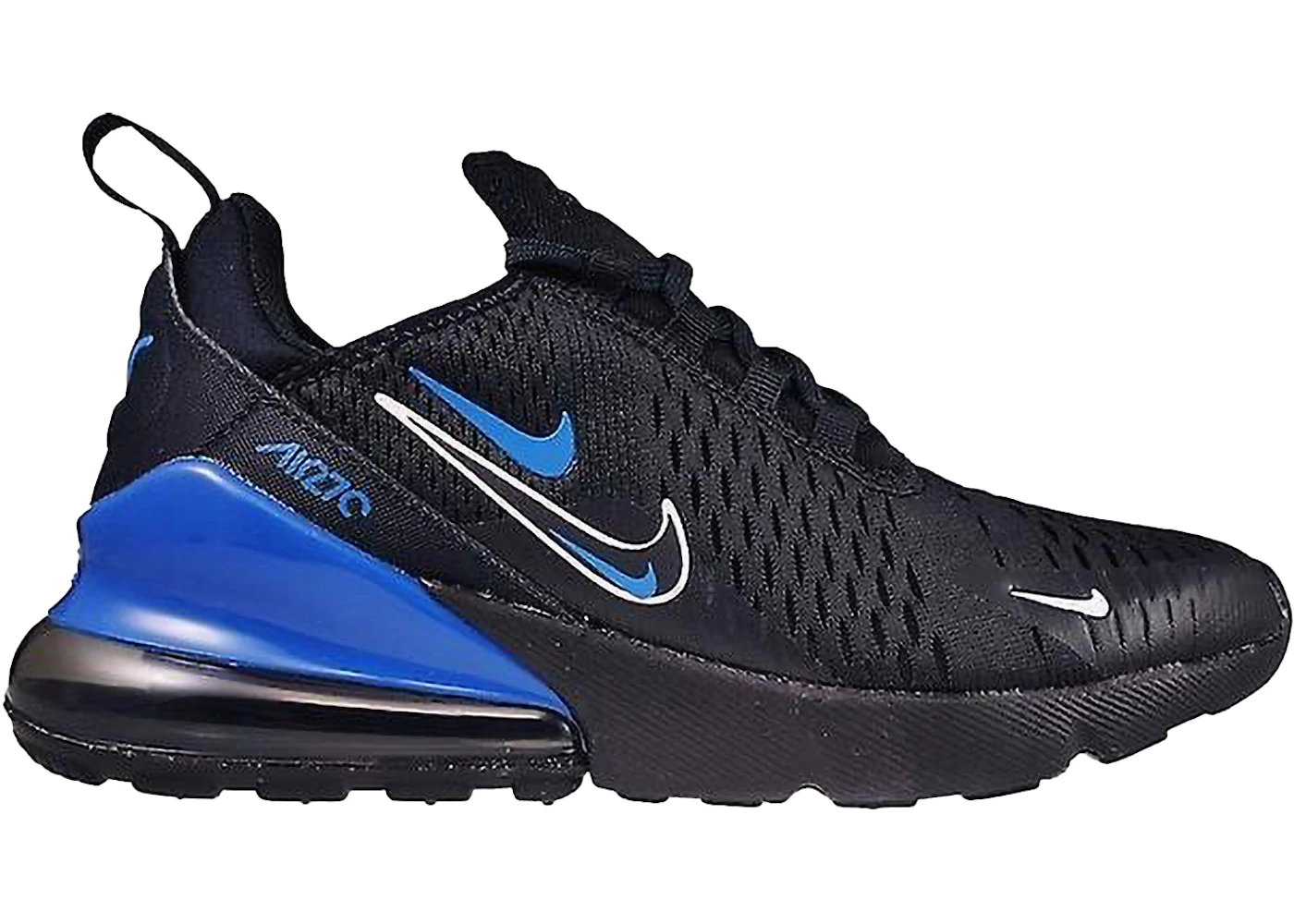 Nike Air Max 270 Multi-Swoosh Black Dark Marina Blue (GS)