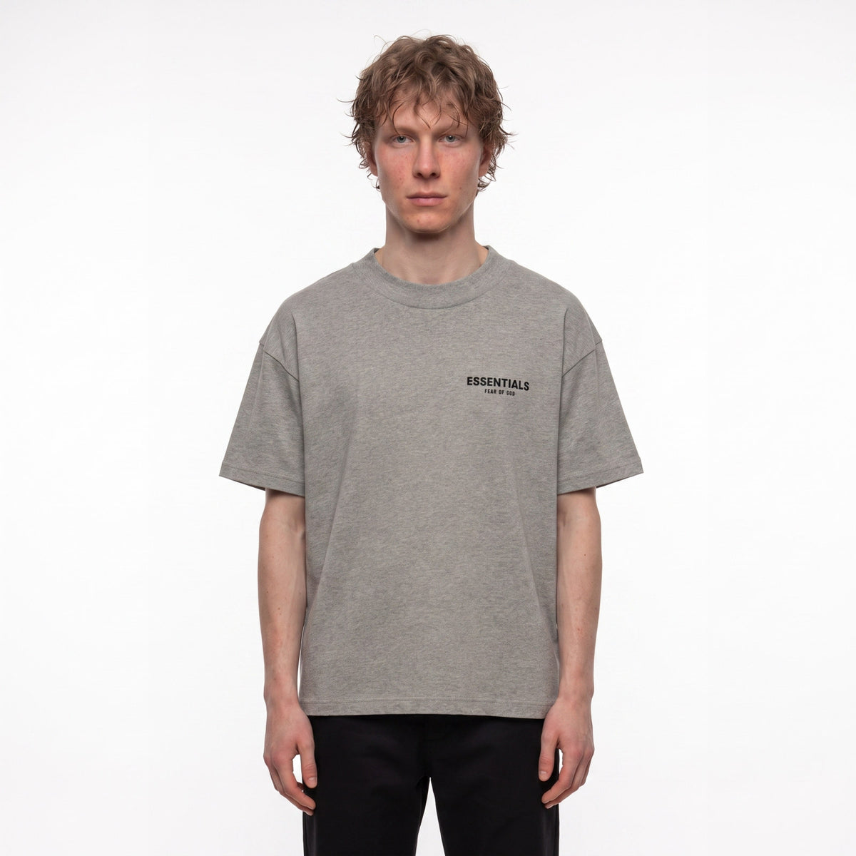 tričko Fear of God Essentials S22 T-shirt Dark Oatmeal ADONIO