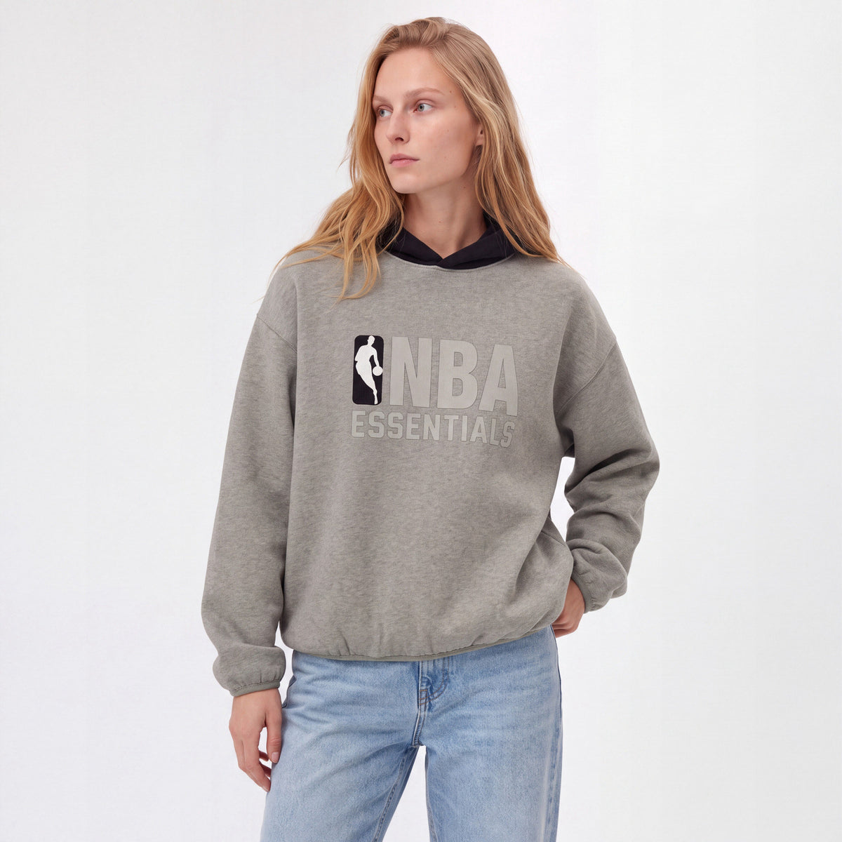 Fear of God Essentials NBA Hoodie (SS25) Warm Heather Grey ADONIO