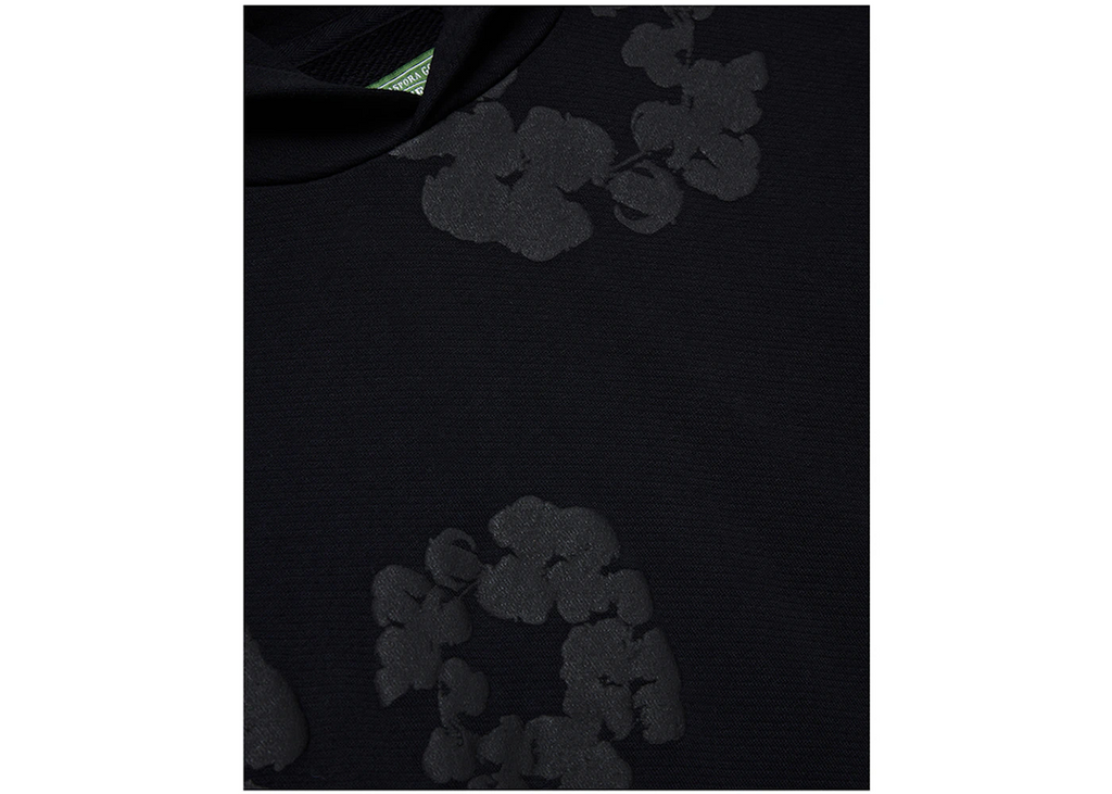 Denim Tears Cotton Wreath Hoodie Black Monochrome