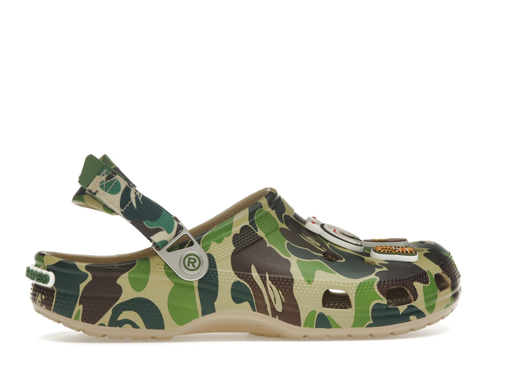 Crocs Classic Clog A Bathing Ape ABC Camo Green