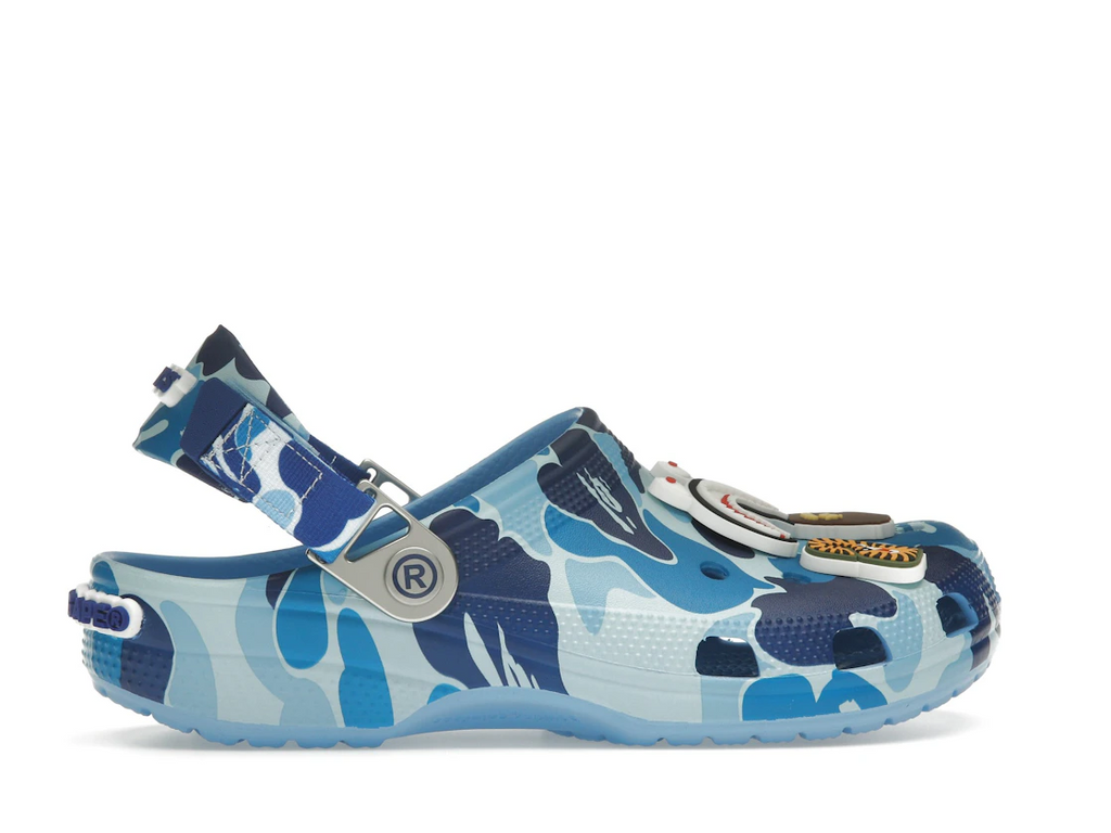 Crocs Classic Clog A Bathing Ape ABC Camo Blue