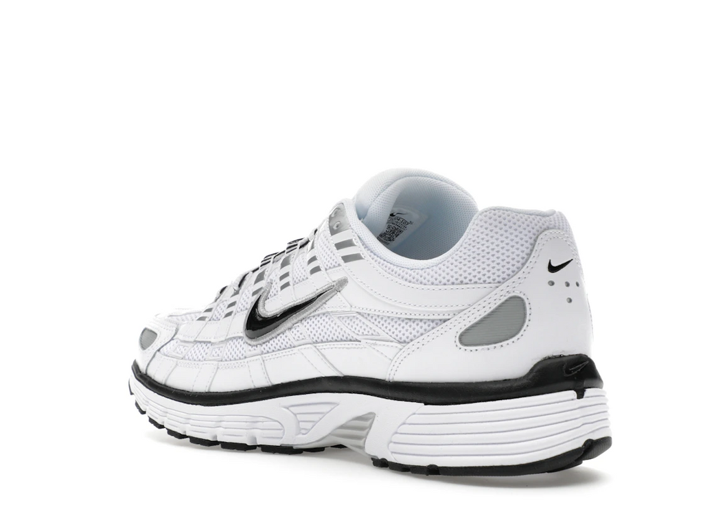 Nike P-6000 White Metallic Silver Black