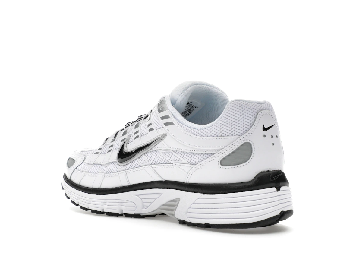 Nike P-6000 White Metallic Silver Black