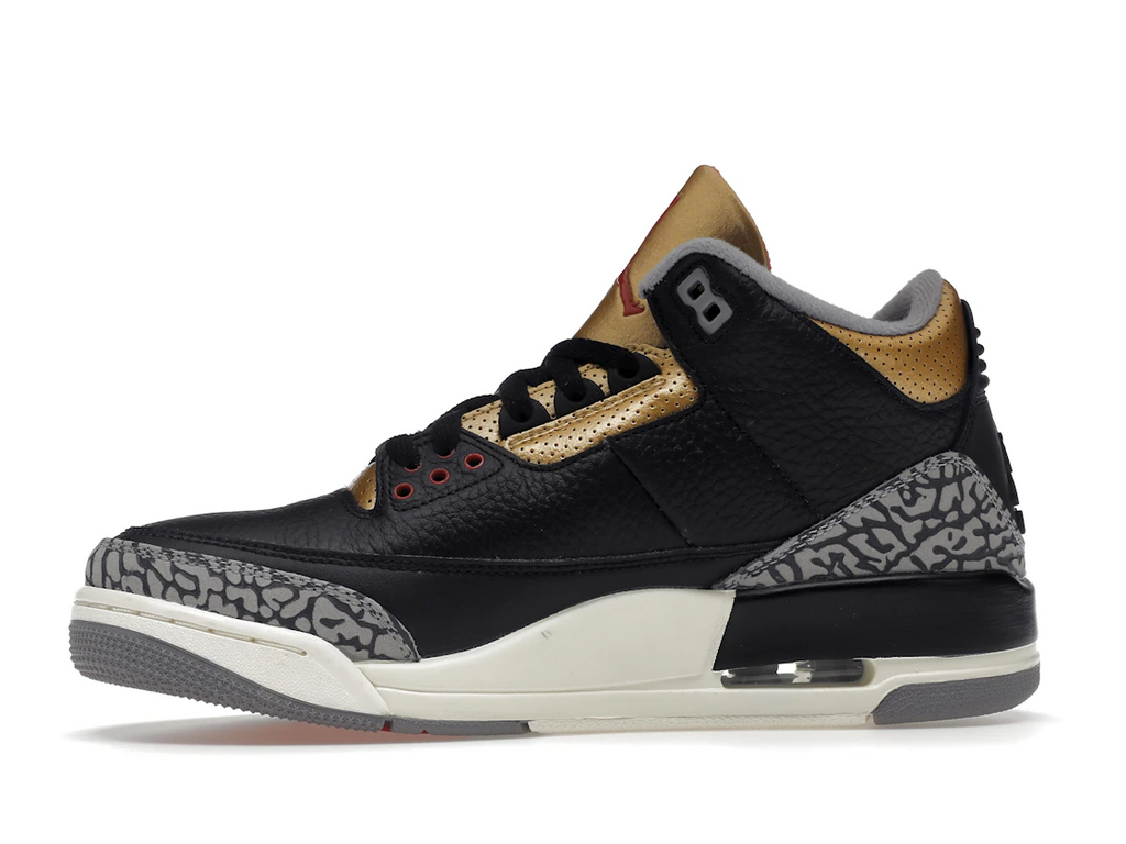 Jordan 3 Retro Black Cement Gold (W)