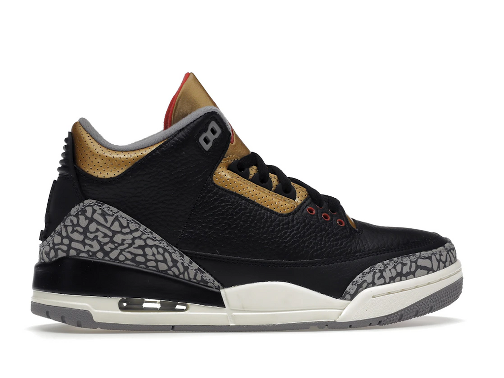 Jordan 3 Retro Black Cement Gold (W)