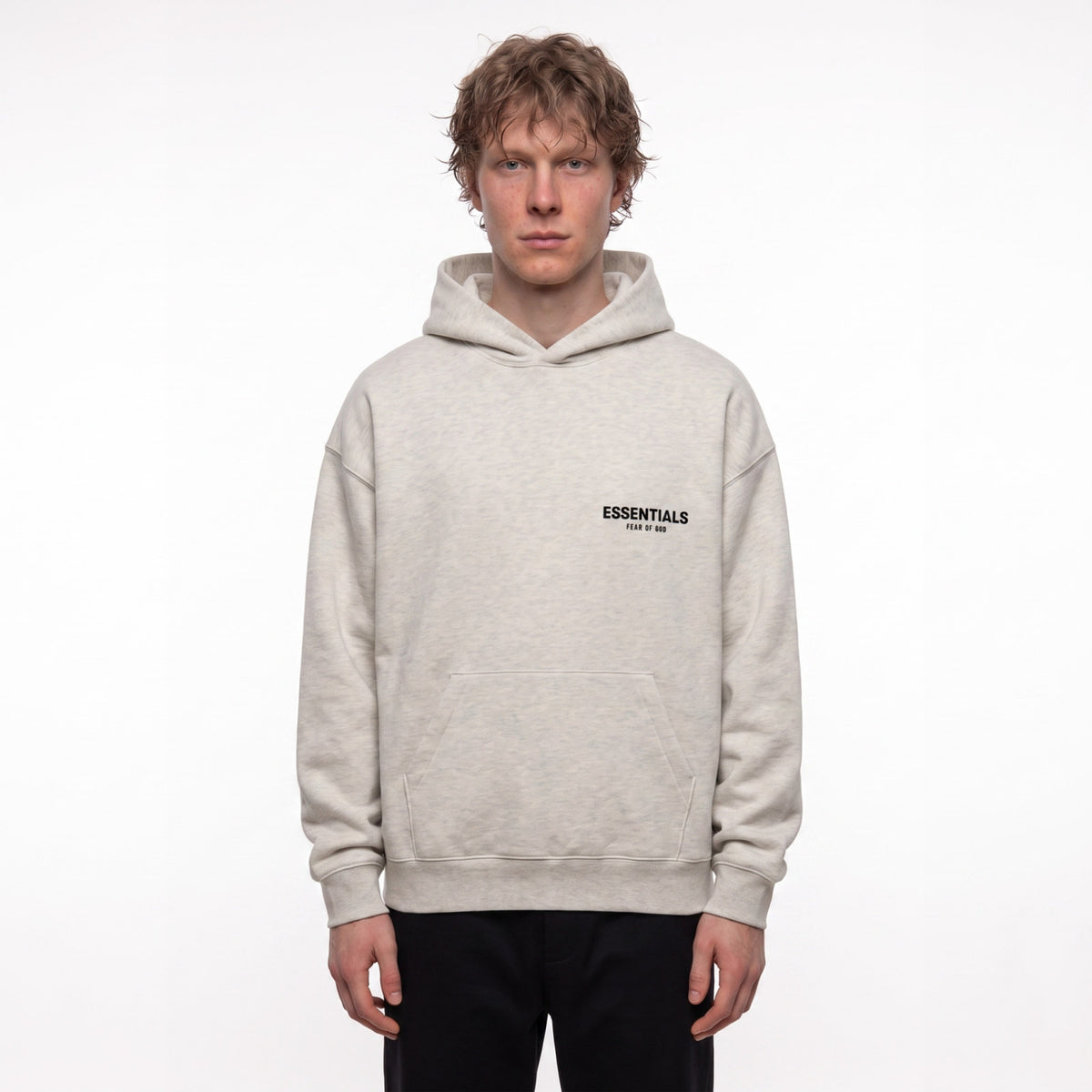 Fear of God Essentials S22 Hoodie Light Oatmeal 192SU224417F ADONIO