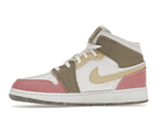 Jordan 1 Mid SE Pastel Vivid Green Grind (GS)
