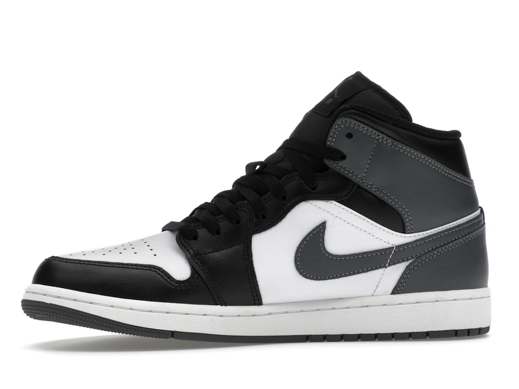 Jordan 1 Mid Black White Iron Grey
