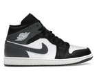 Jordan 1 Mid Black White Iron Grey