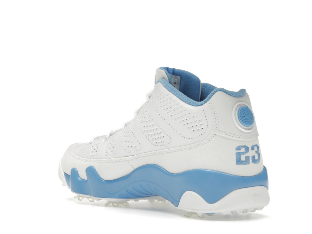 Jordan 9 Retro Low Golf White University Blue